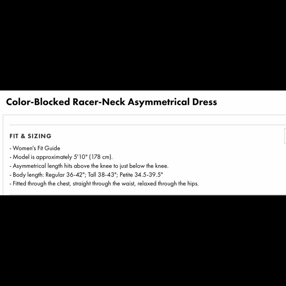 BANANA REPUBLIC Color-blocked Asymmetrical Dress - Picture 4 of 4